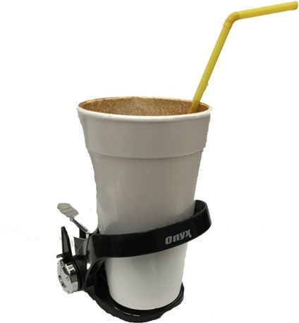 Onyx Car Cup Holder Onyx Zen 1 Position for AC Vents in Black Color