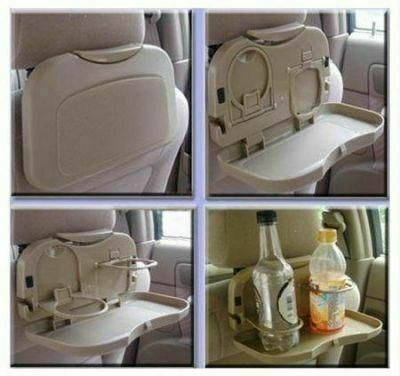 Car Cup Holder Foldable 2 Positions for Seat Back in Beige Color