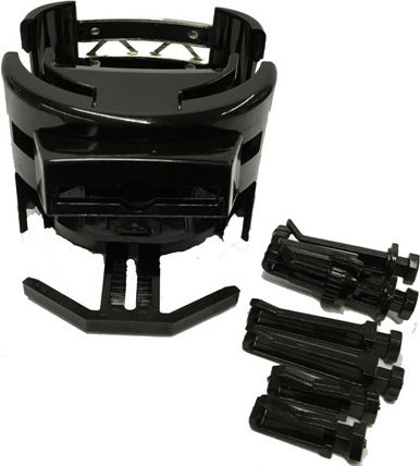 Autoline Car Cup Holder Onyx Foldable 1 Position for AC Vents in Black Color
