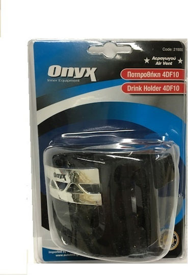 Autoline Car Cup Holder Onyx Foldable 1 Position for AC Vents in Black Color