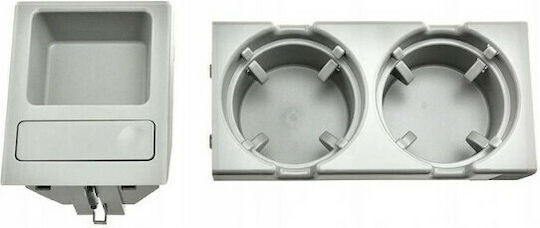 Carner Car Cup Holder Multiple use 2 Positions for Console BMW Series 3 E46 1999-2005 Gray