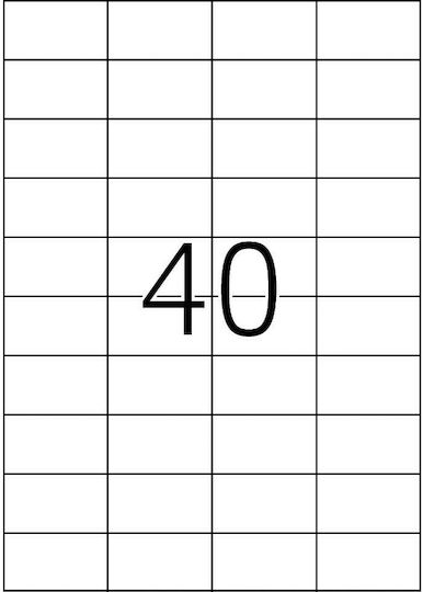 Typotrust 4000 Самозалепващи A4 етикети 52.5x29.7мм