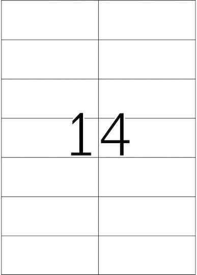 Herma 1400 Self-Adhesive Rectangular A4 Labels 105x42.3mm