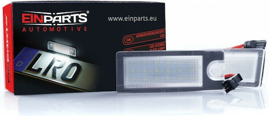 Einparts LED License Plate Lights for Volvo S80 Set of 2 Pieces