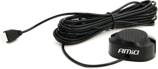 AMiO Car Parking System with Buzzer and 4 Sensors 22mm in Silver Color