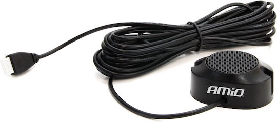 AMiO Car Parking System with Buzzer and 8 Sensors 22mm in Black Color