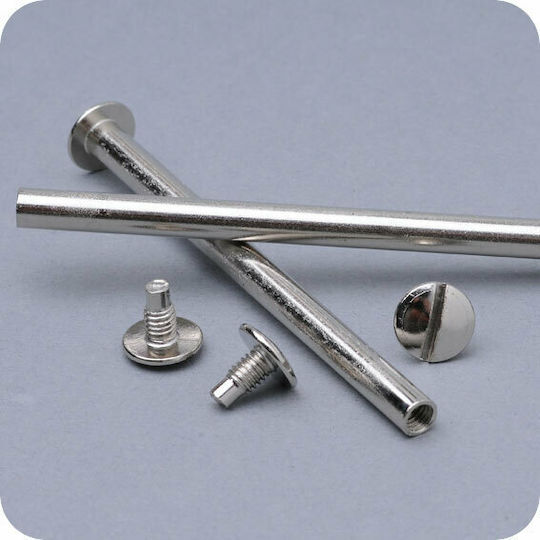 Next Screw Bookbinding 120mm Silver Male/Female Screws 120mm