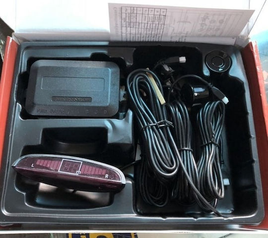Car Parking System with Screen and 4 Sensors in Silver Color