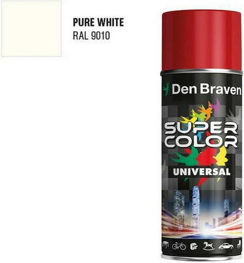 Bostik Den Braven Спрей Боядисване SC Universal с Мат Ефект Бял RAL 9010 400мл