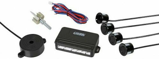 Lampa Car Parking System Front Wheel with Buzzer and 4 Sensors in Black Color