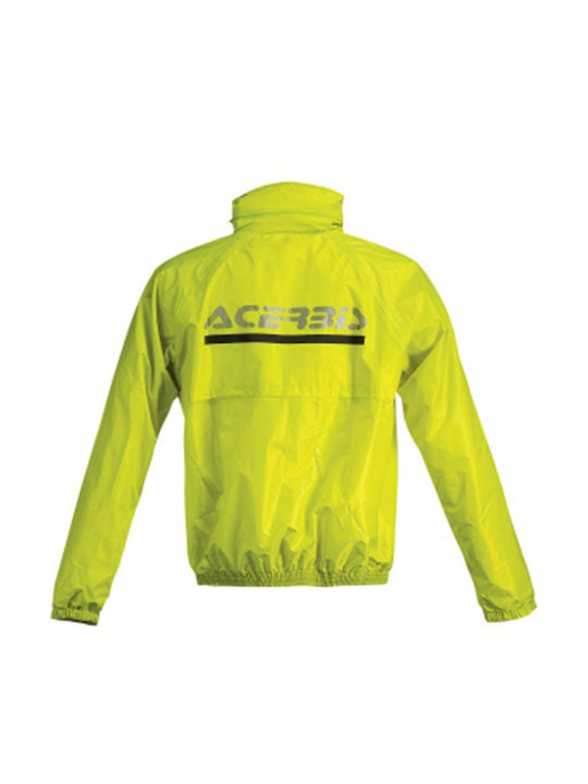 Acerbis Logo Rain Suit Men's Waterproof Riding Jacket & Pants Set Black - Yellow