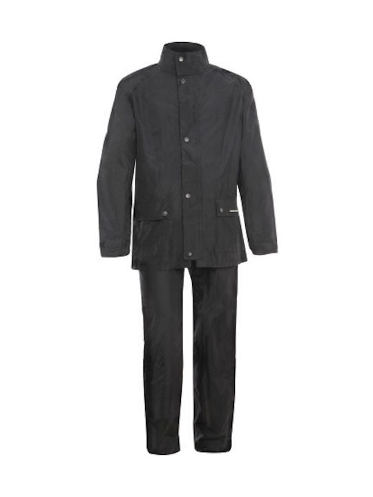 Tucano Urbano Diluvio Plus Set impermeabil pentru pantaloni și jachetă de motocicletă pentru bărbați Negru Culoare