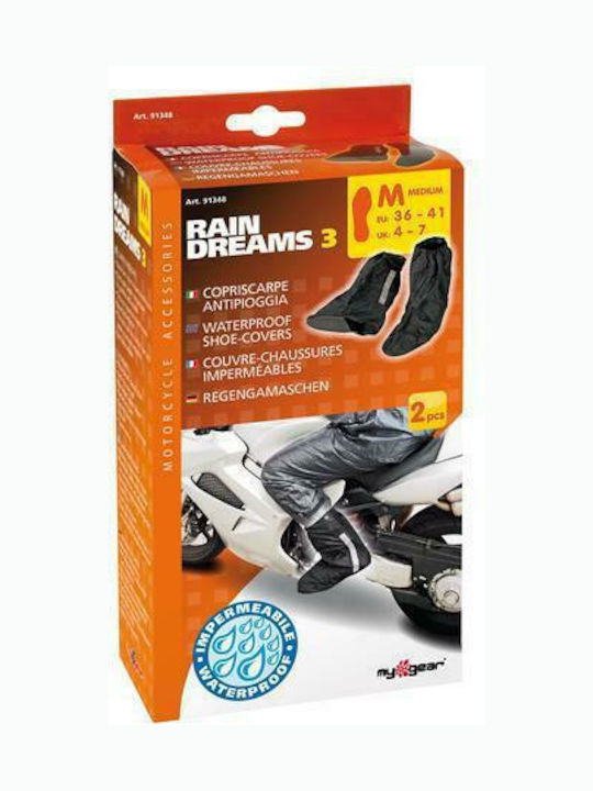 Lampa Rain-Dreams 3 Ανδρικές Αδιάβροχες Γκέτες Μηχανής Μαύρο Χρώμα