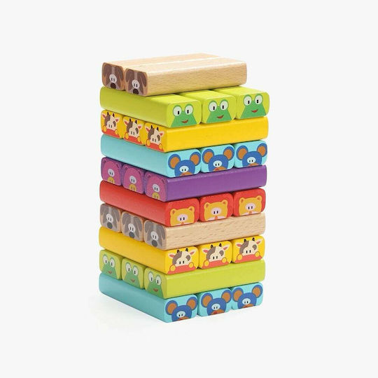 Επιτραπέζιο Παιχνίδι Animal Stacking για 2 Παίκτες 3+ Ετών (EN) Top Bright