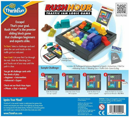 Настолна игра Rush Hour за 1 играч 8+ години (EN) Think Fun