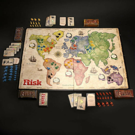 Επιτραπέζιο Παιχνίδι Risk Refresh The Game Of Strategic Conquest (Γερμανική Έκδοση με Αγγλικές Οδηγίες) για 2-5 Παίκτες 10+ Ετών (EN) Hasbro