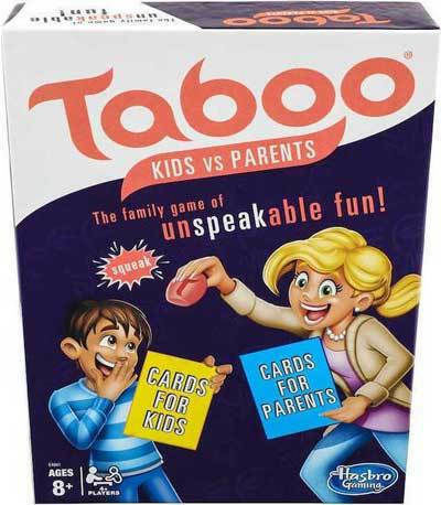 Brettspiel Taboo Μικροί Εναντίον Μεγάλων für 4+ Spieler 8+ Jahre Hasbro
