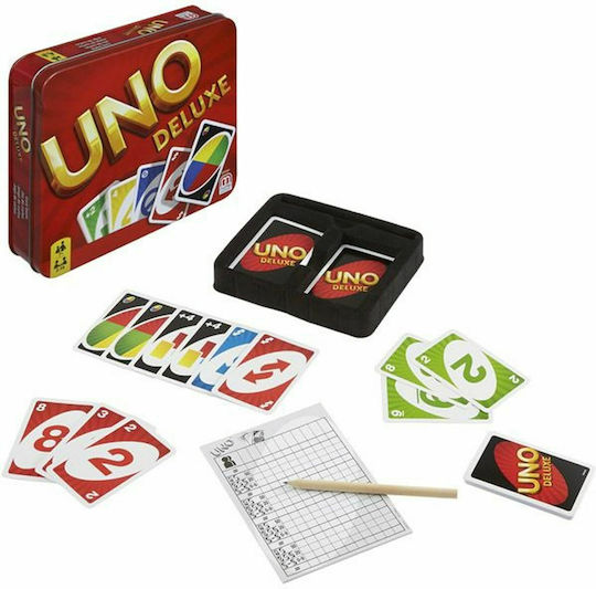 Επιτραπέζιο Παιχνίδι Uno Deluxe Card Game για 2-10 Παίκτες 7+ Ετών Mattel