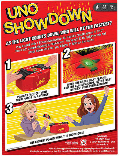 Επιτραπέζιο Παιχνίδι UNO Showdown για 2-10 Παίκτες 7+ Ετών Mattel