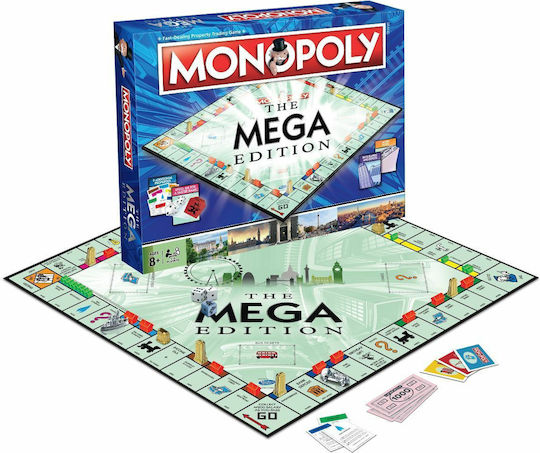 Επιτραπέζιο Παιχνίδι Monopoly: The Mega Edition για 2-8 Παίκτες 8+ Ετών (EN) Winning Moves