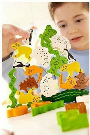 Board Game Η Πυραμίδα των Ζώων for 2-4 Players 4+ Years Old (EN) Haba