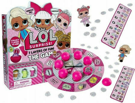 Board Game LOL Surprise The Game for 2-4 Players 5+ Years Old (EN) Spin Master