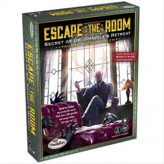 Board Game Escape The Room Secret Of Dr Gravelys Retreat for 3-8 Players 13+ Years Old (EN) Think Fun