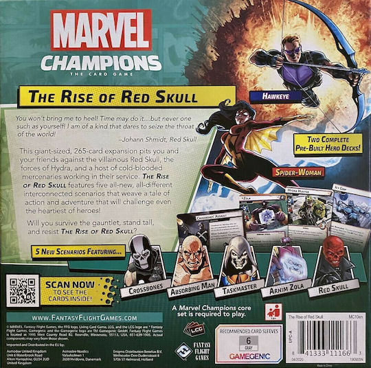 Επέκταση Παιχνιδιού Marvel Champions: The Rise of Red Skull για 1-4 Παίκτες 14+ Ετών (EN) Fantasy Flight