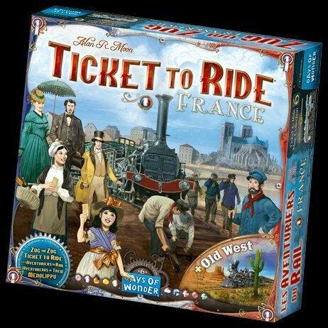 Game Expansion Ticket to Ride France & Old West for 2-3 Players 8+ Years Old (EN) Days of Wonder