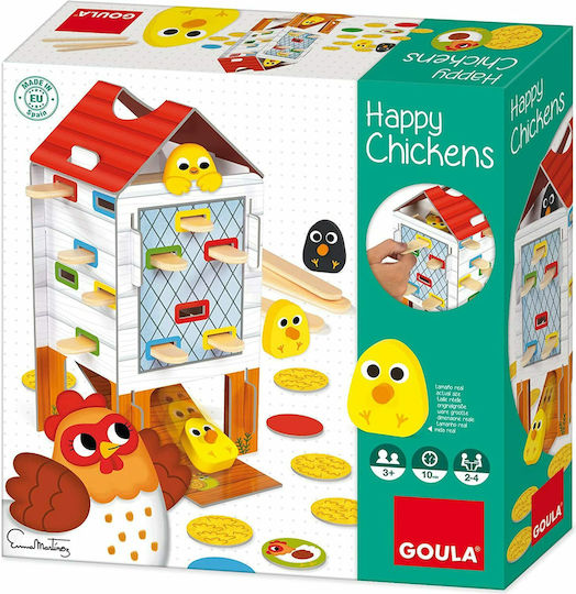 Επιτραπέζιο Παιχνίδι Happy Chickens για 2-4 Παίκτες 3+ Ετών (EN) Goula