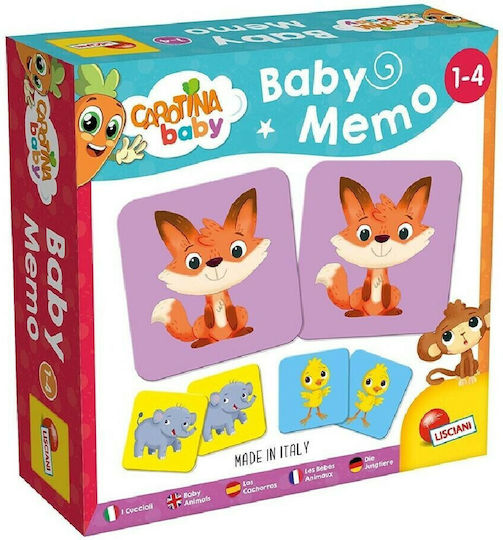 Επιτραπέζιο Παιχνίδι Carotina Baby Memo για 1 Παίκτη 4+ Ετών (EN) Lisciani Giochi