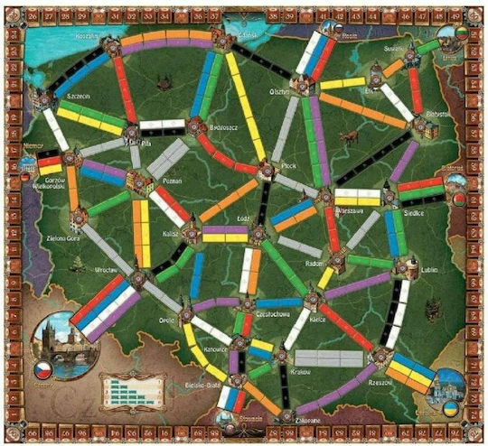 Разширение на играта Ticket to Ride Map Collection Volume 6.5 Polska за 5-6 играчи 8+ години (EN) Days of Wonder