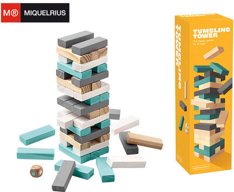 Board Game Tumbling Tower for 1+ Players 2+ Years Old (EN) Miquelrius