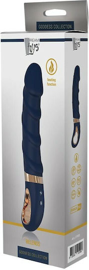 Dream Toys Goddess Collection Belenos Δονητής G-Spot Silicone Ribbed Vibrator Blue