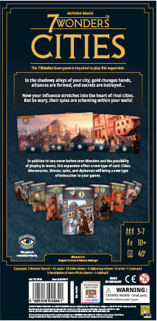 Разширение на играта 7 Wonders (Second Edition): Cities за 3-7 играчи 10+ години (EN) Repos Production