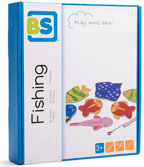 BS Toys Ξύλινο Παιχνίδι Ψαρέματος Fishing για 3+ Ετών