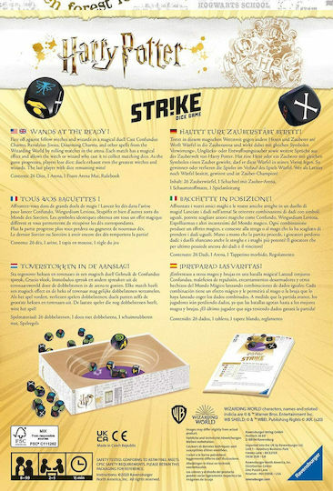 Brettspiel Harry Potter Strike Dice Game für 2-5 Spieler 8+ Jahre (EN) Ravensburger