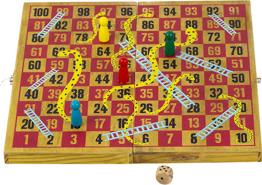 Επιτραπέζιο Παιχνίδι Snakes and Ladders για 2-4 Παίκτες 6+ Ετών (EN) Professor Puzzle
