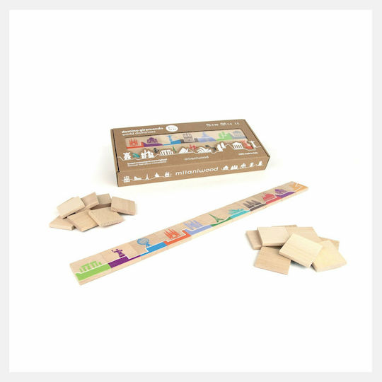 Board Game Ντόμινο Του Κόσμου for 1-4 Players 4+ Years Old (EN) Milaniwood