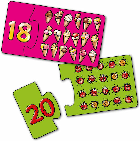 Детски Пъзел Match And Count за 3+ Години 20бр Orchard