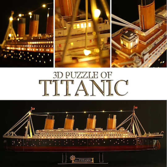 Titanic with Led Puzzle 3D 266pcs
