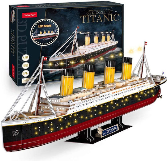 Titanic with Led Puzzle 3D 266pcs