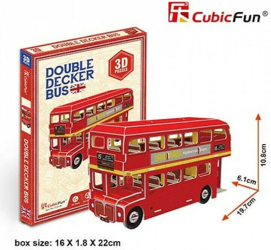 Double Decker Bus Puzzle 3D 66 Teile