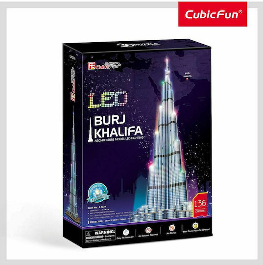 Burj Khalifa Puzzle 3D 136 Teile