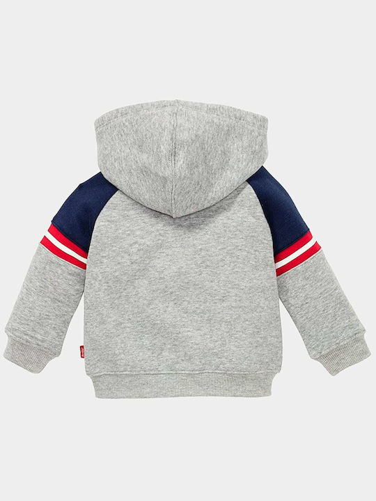 Levi's Boys Hooded Sweatshirt with Zipper Gray