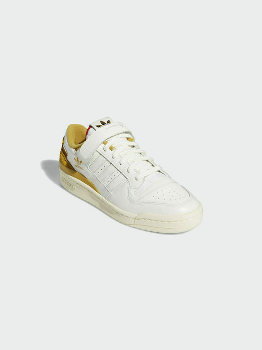 Adidas Forum 84 Ανδρικά Sneakers Cream White / Victory Gold / Red
