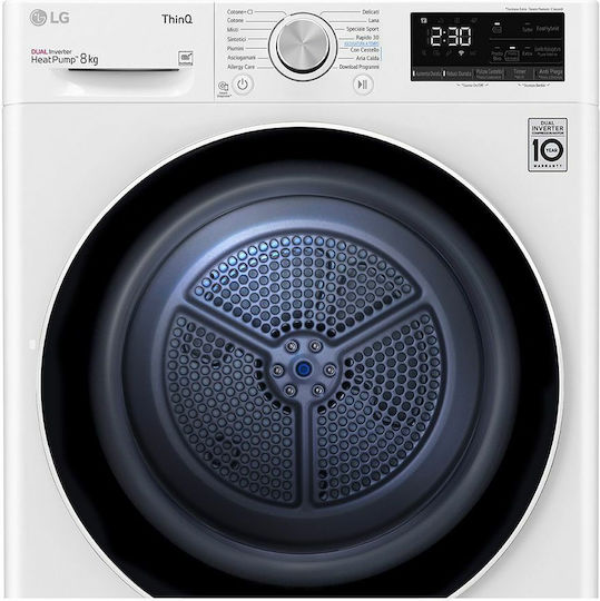 LG RH80V3AV6N Uscător de rufe 8kg A++ cu pompă de căldură