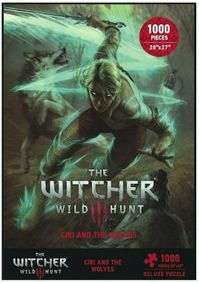 Puzzle The Witcher 3 Wild Hunt : Ciri and the Wolves 2D 1000 Κομμάτια