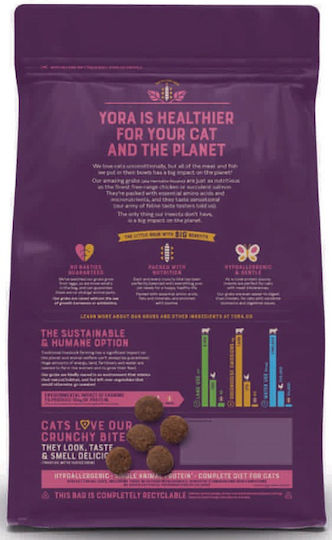 Yora Cat Adult Hrană Uscată fără Cereale pentru Pisici Adulte cu Pește / Carne / Cartofi / Porumb / Legume / Dovleac 3.75kg