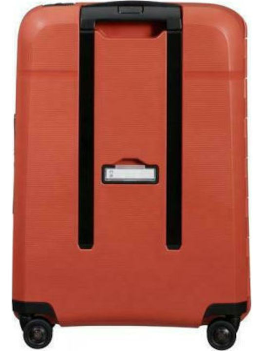 Samsonite Magnum Cabin Travel Suitcase Hard Orange with 4 Wheels Height 55cm 139845-0557